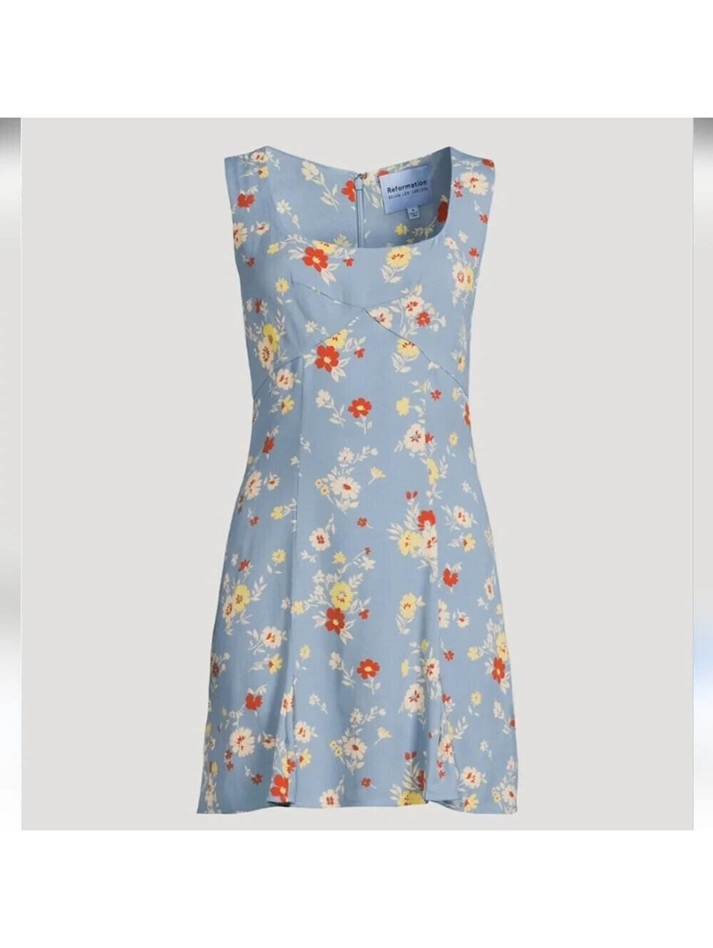 NEW REFORMATION x Devon Lee Carlson Cher Sleeveless Minidress Sz 4 #MD2187 - Picture 2 of 8